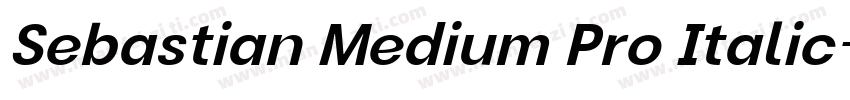 Sebastian Medium Pro Italic字体转换